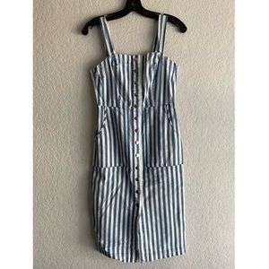 Forever21 Small Striped Denim Dress